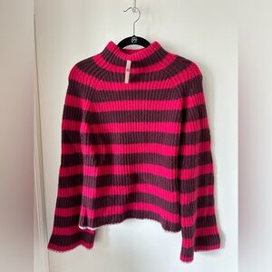 NWT Anthropologie pink stripe sweater